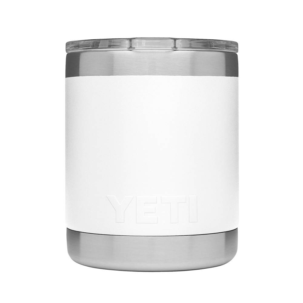 Yeti Rambler Lowball with MagSlider Lid 10oz， White ;