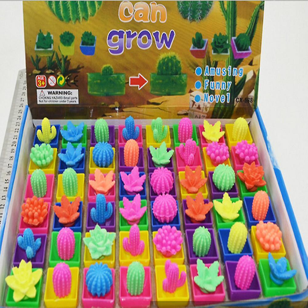 48pcs Hatching Growing Kid Colorful Simulated Plant Educational Toy Children Gift