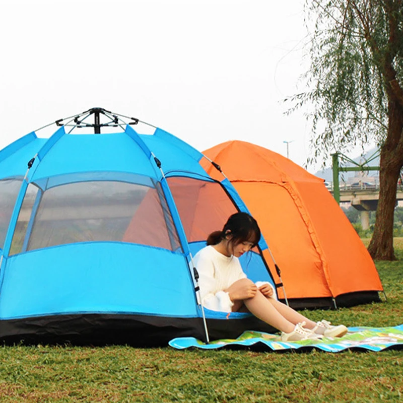 Reasonable Price 5 Persons Travel Screened Porch Camping Tent Outdoors Bug Free Hiking Tent