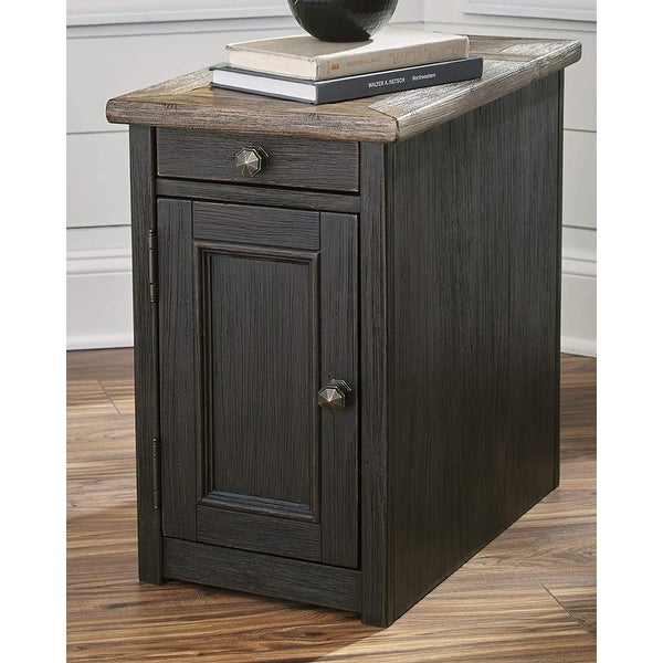 Signature Design by Ashley End Table with Pull-Out Tray and USB Ports