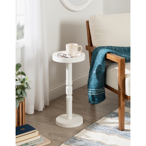 Kate and Laurel Bellport Pedestal End Table - 10x10x22