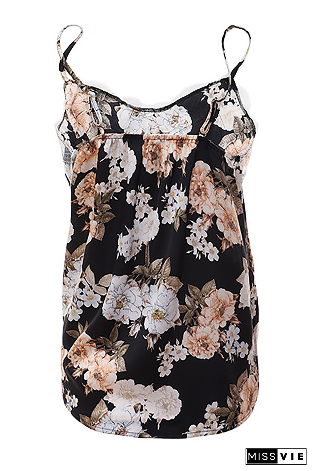 Lace V Neck Floral Tank Top