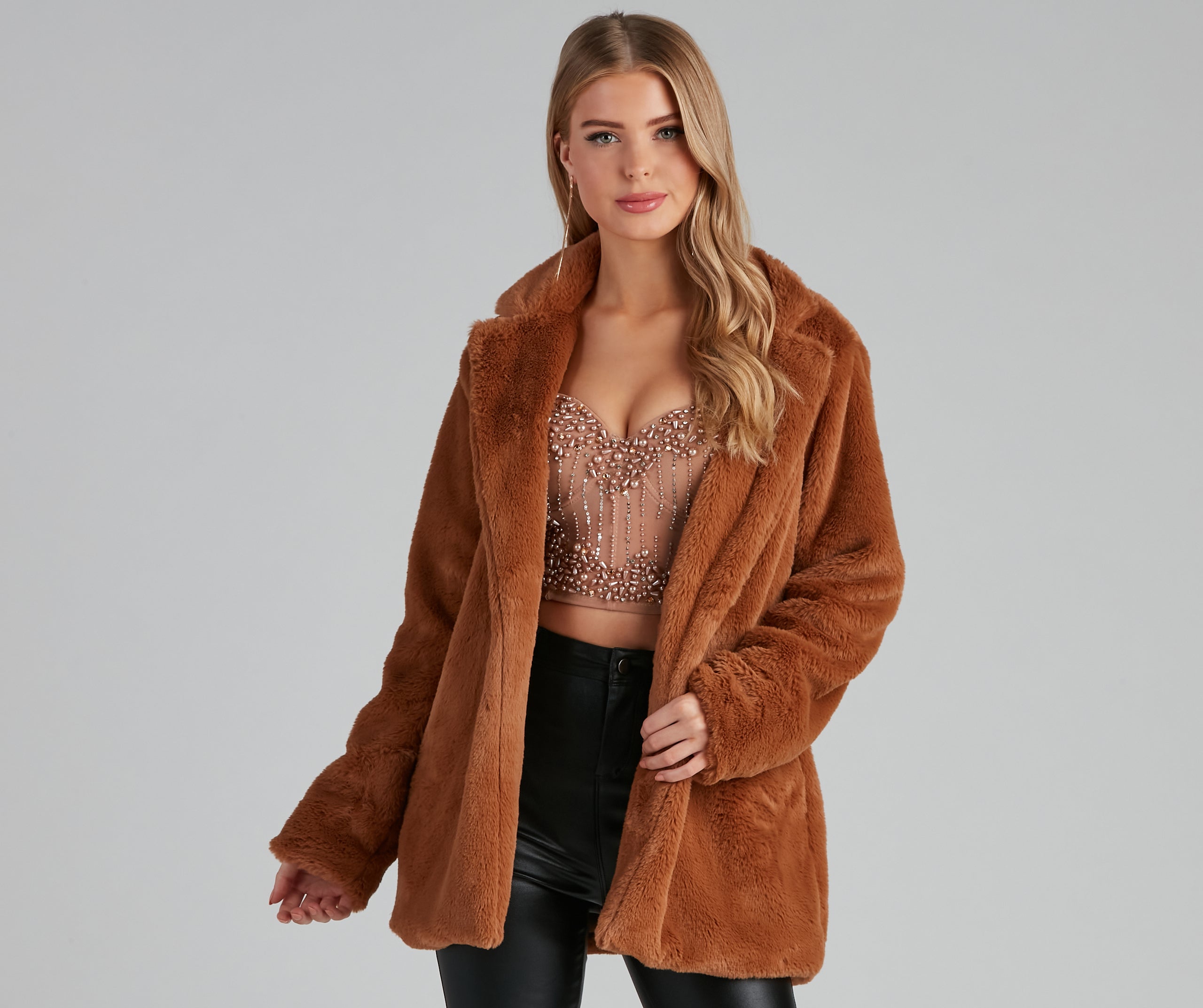 Layered In Luxe Faux Fur Coat