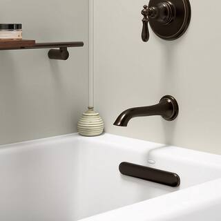 KOHLER Underscore 60 in. x 32 in. Soaking Bathtub with Right-Hand Drain in White Integral Flange K-20202-RA-0