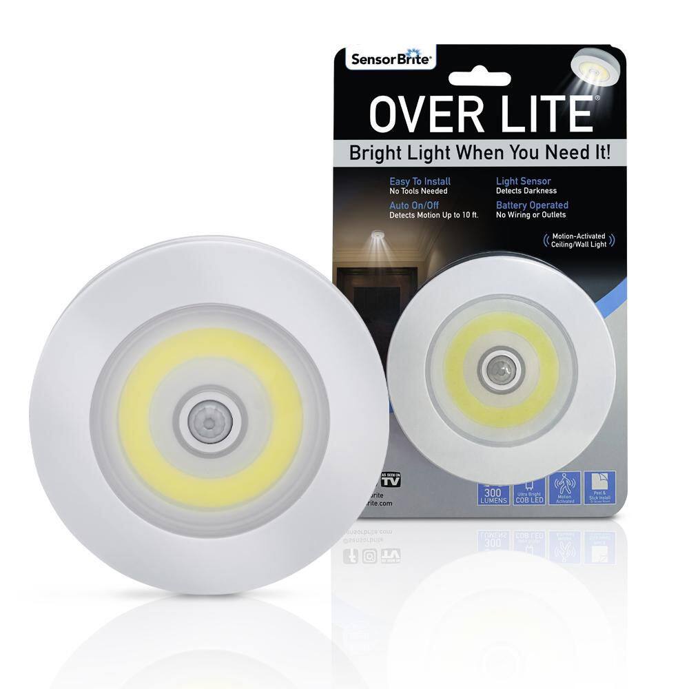 Sensor Brite Overhead Motion Activated LED Night Light OVL-QP54