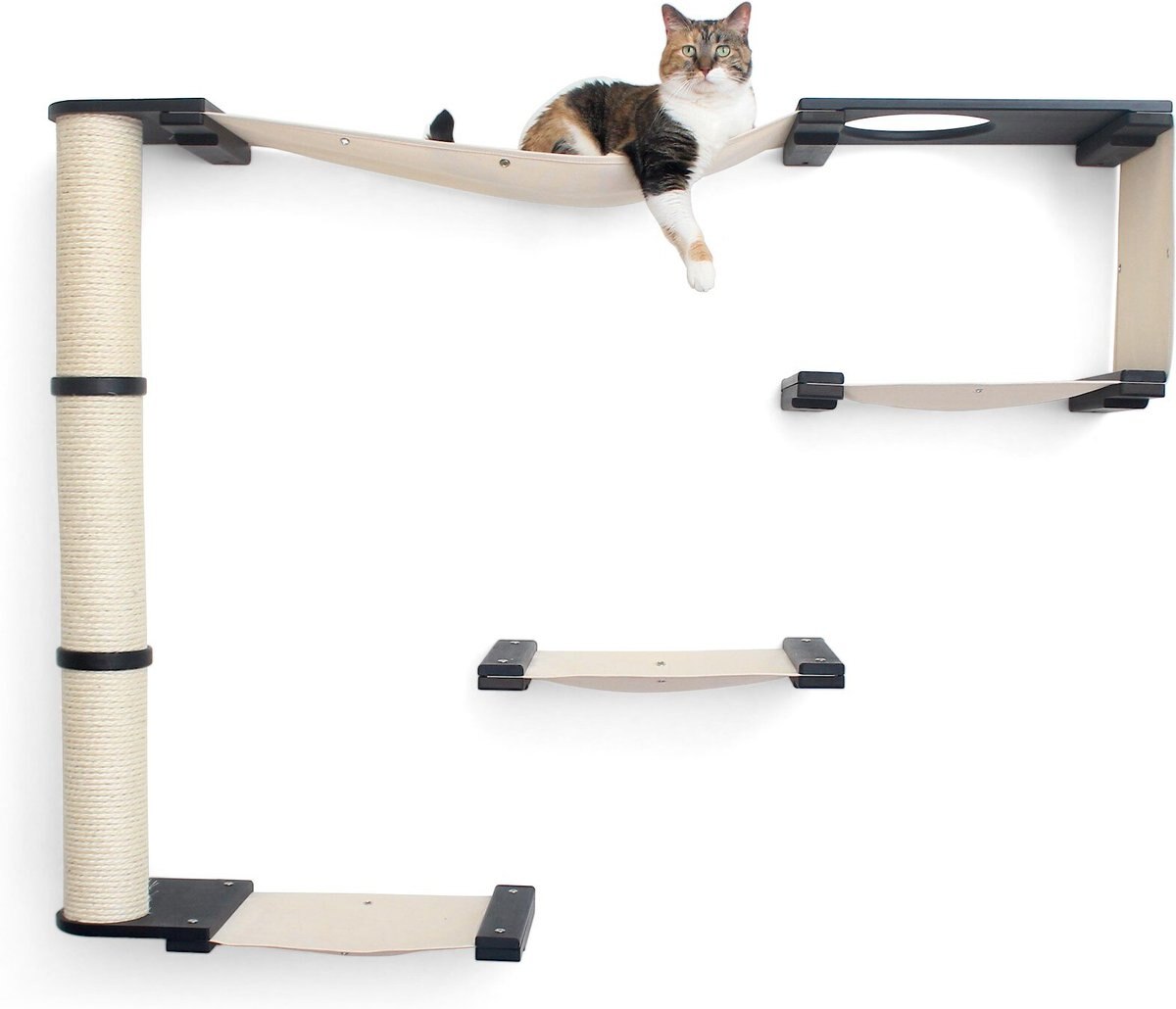 CatastrophiCreations Climb Wall Mounted Activity Cat Tree Shelf Set