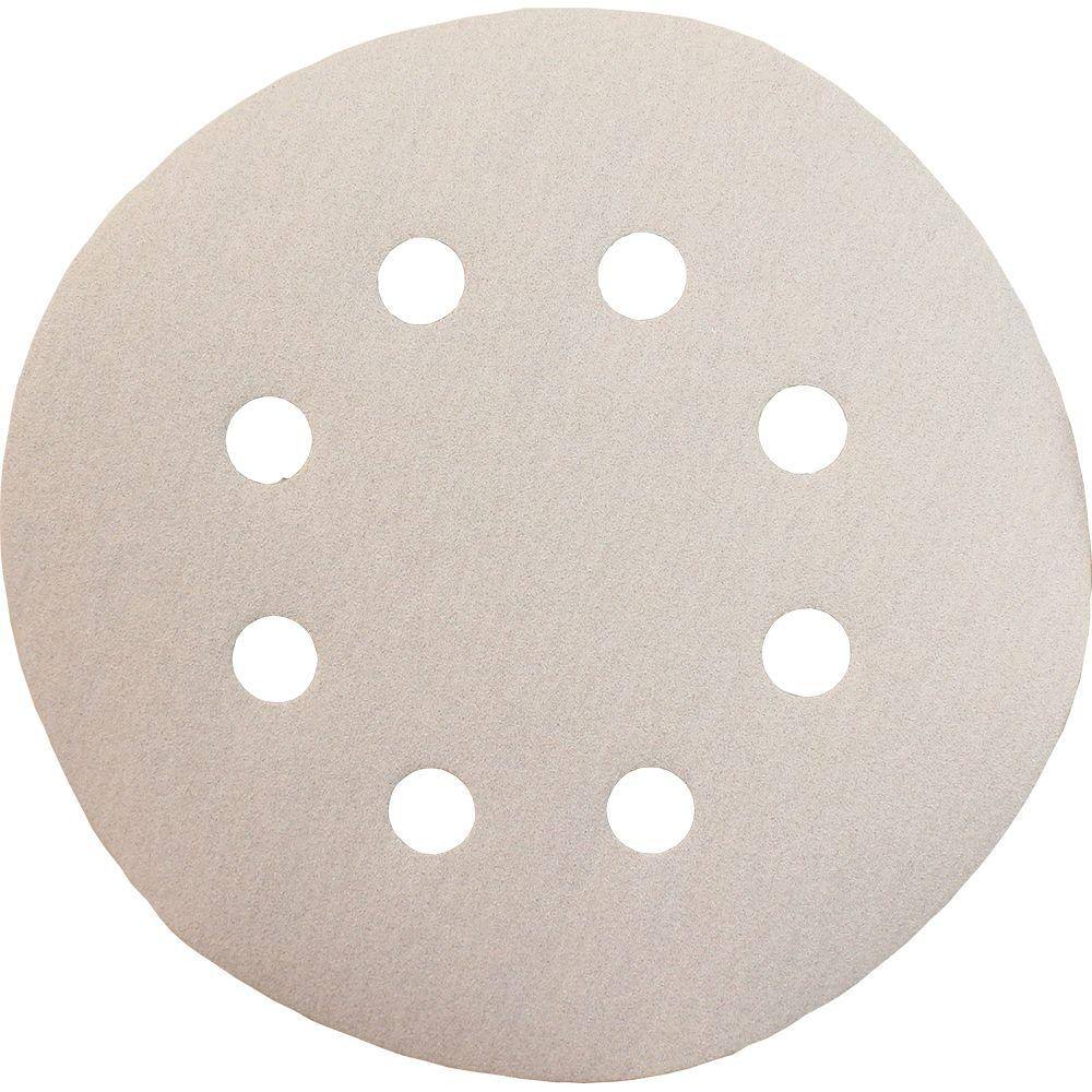 Makita 5 in. 240-Grit Hook and Loop Round Abrasive Disc (5-Pack) 794522-7