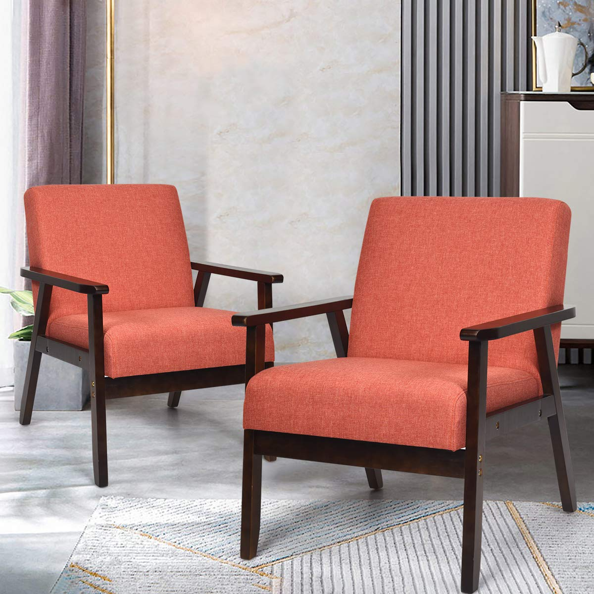 Mid-Century Modern Accent Chair for Living Room