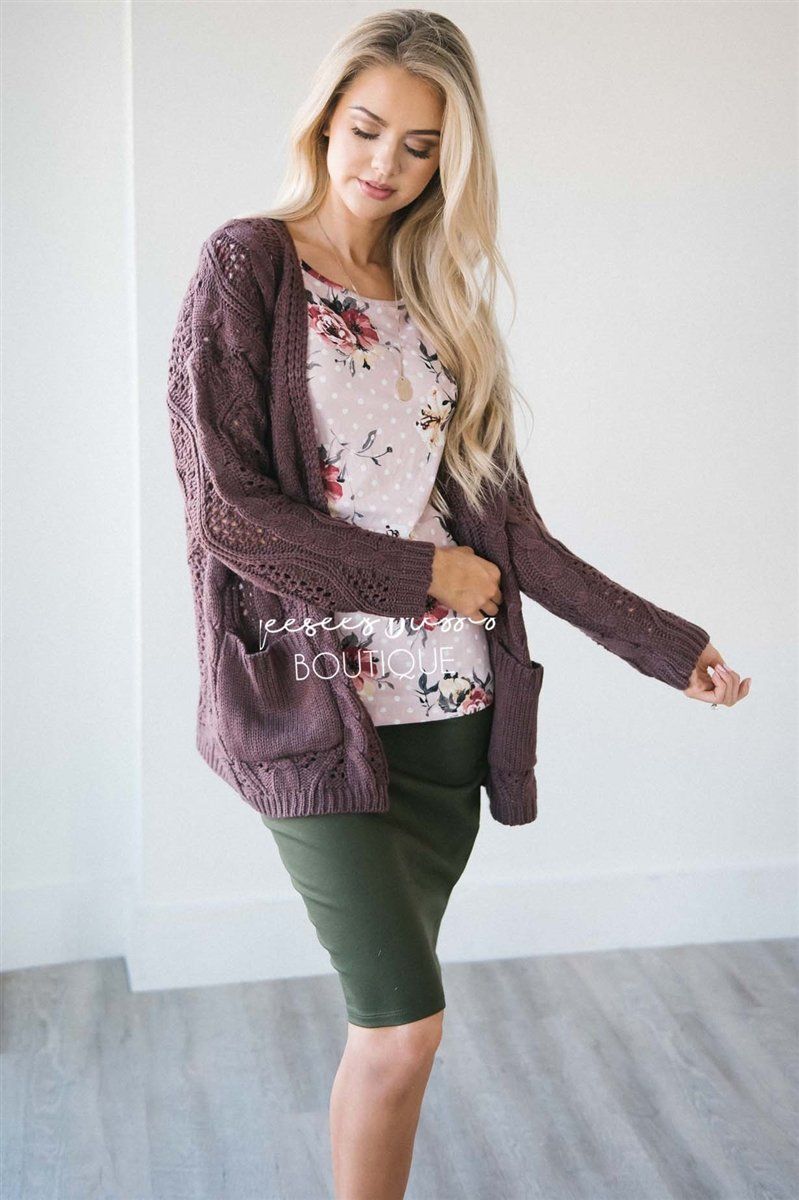 Over Sized Crochet Knit Cardigan