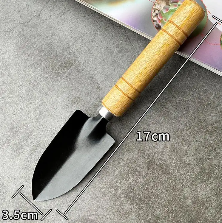 Garden Set Rake Tip Shovel Large Gardening Tools 3 piece mini succulent plant loosening flower shovel