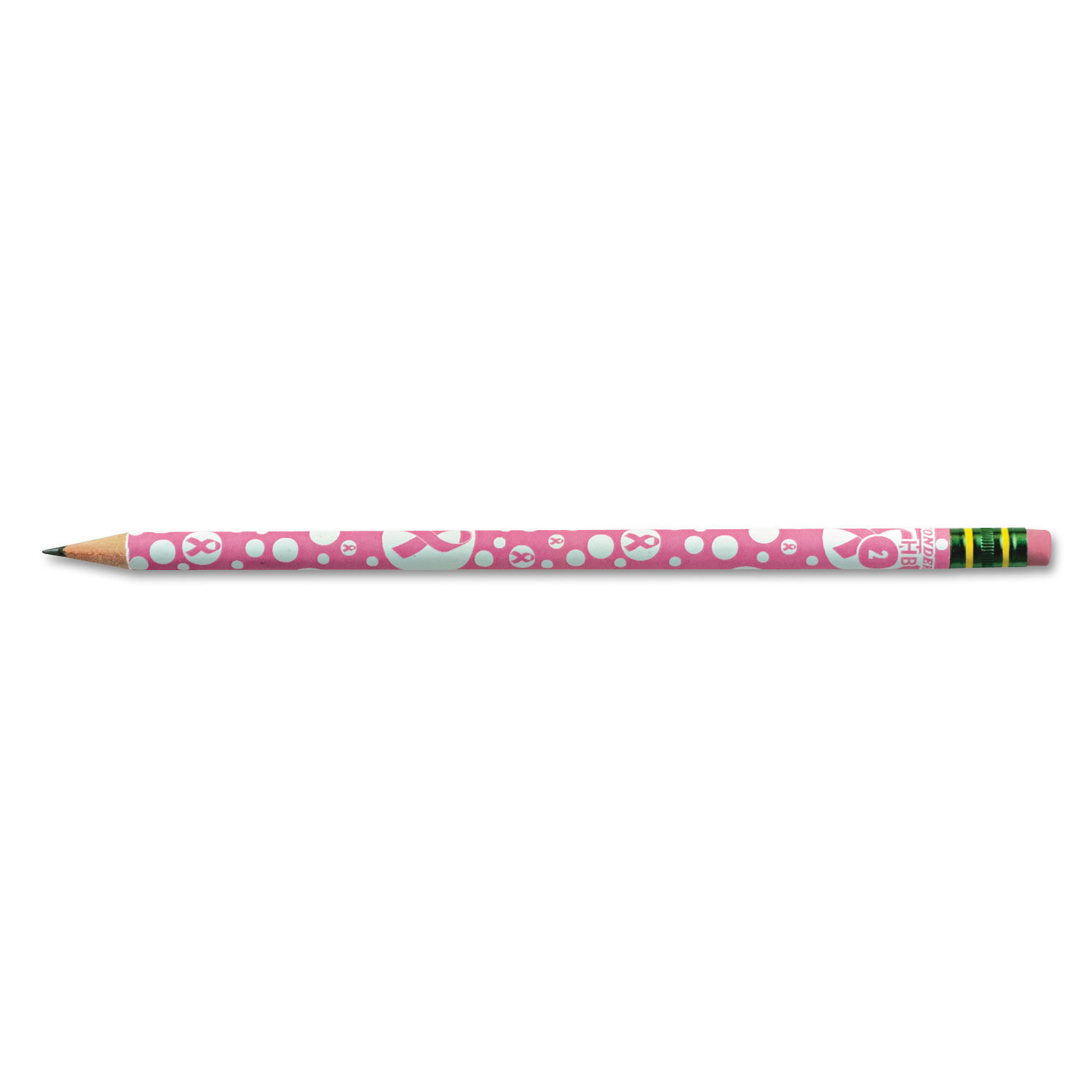 Breast Cancer Awareness Woodcase Pencil by Ticonderogaandreg; DIX13960