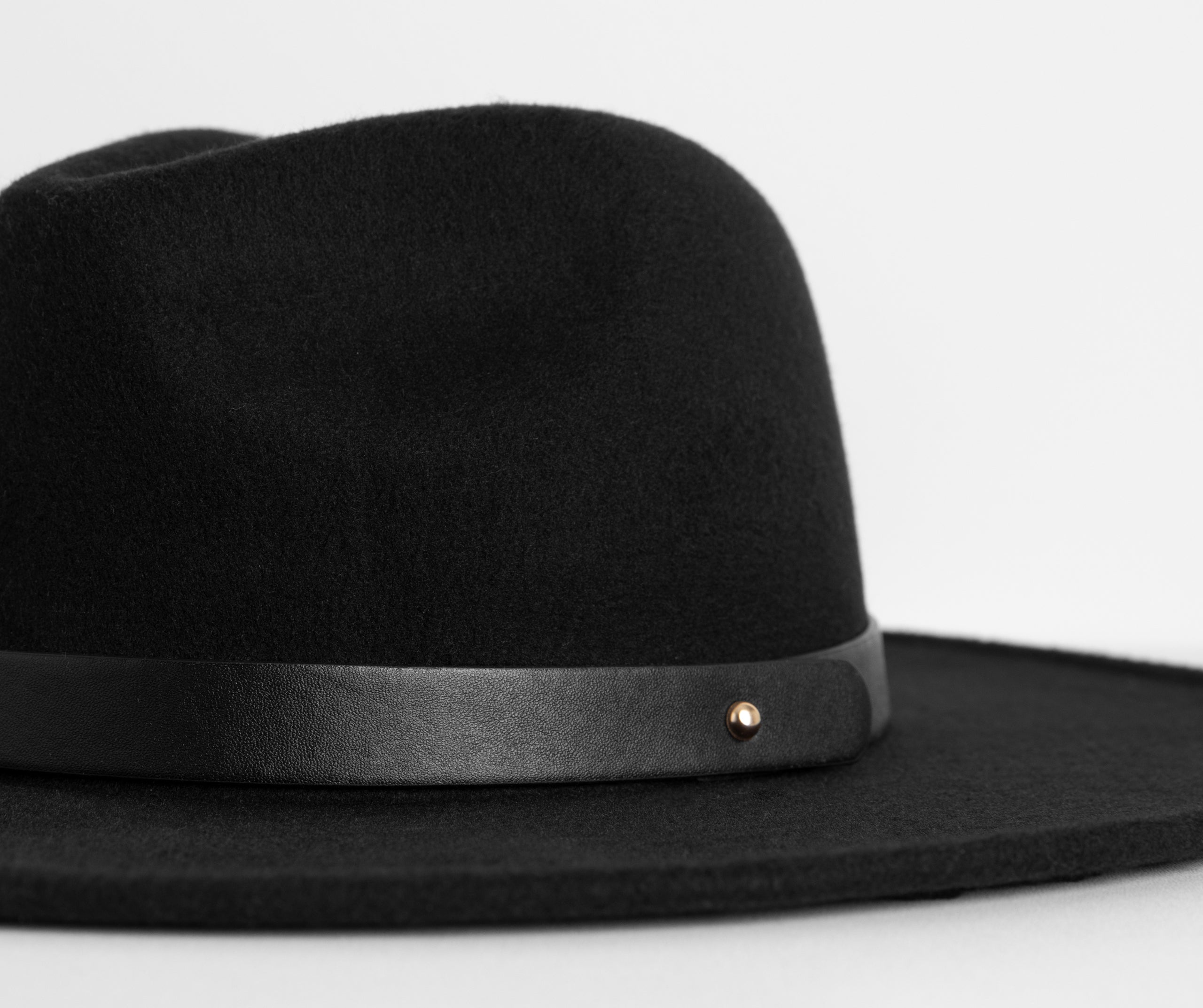 Wide Brim Belted Panama Hat