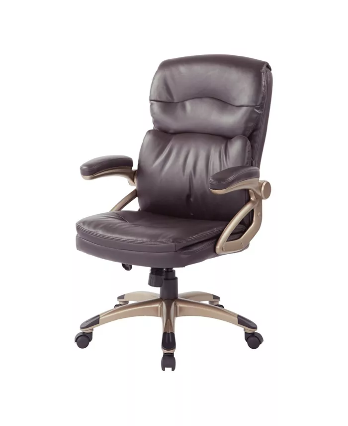 OSP Home Furnishings High Back Leather Executive Office Manager's Chair