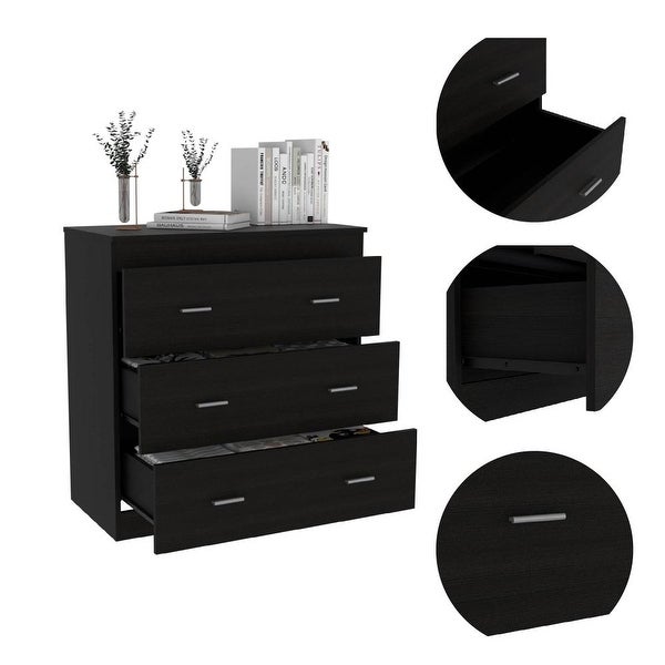 Minimalist Style 3-Drawers Dresser Chests for Bedroom， Modern Storage Dressers Organizer for Living Room， Hallway - - 37828083