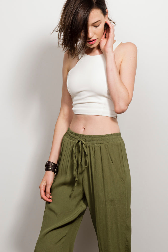 Lounging Around Pants Khaki