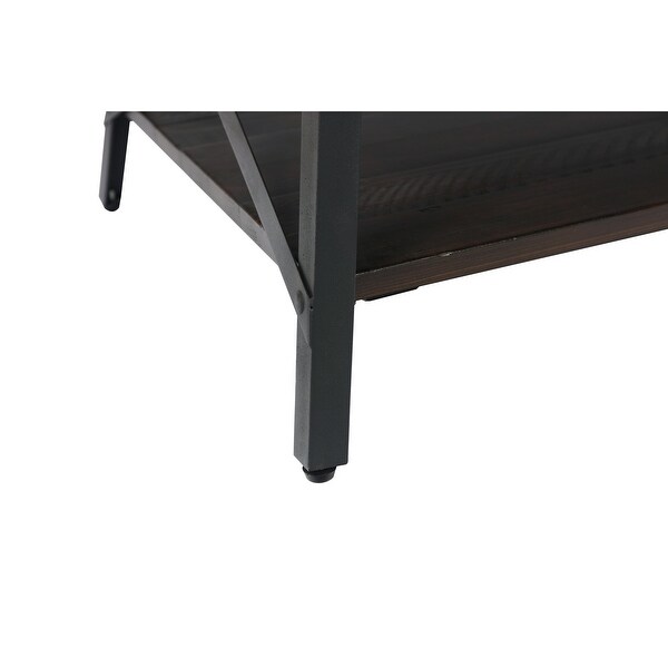 Carbon Loft Oliver Rustic Wood Coffee Table