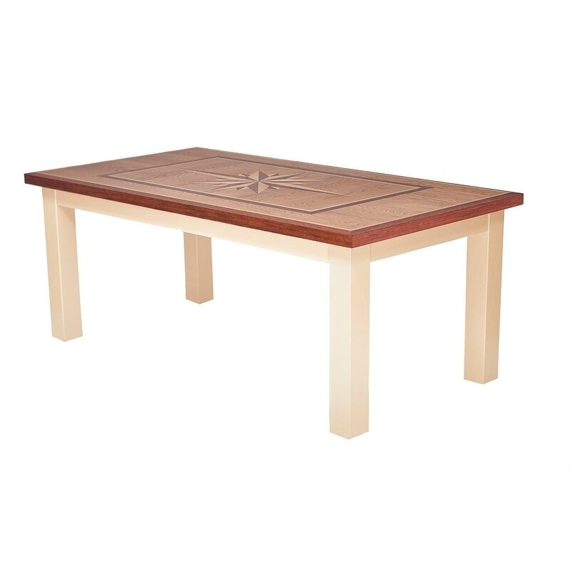 WILD ROSE Wood Dining Table - Walnut/White