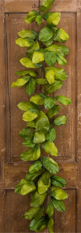 6 Foot Magnolia Leaf Faux Garland for Arrangement