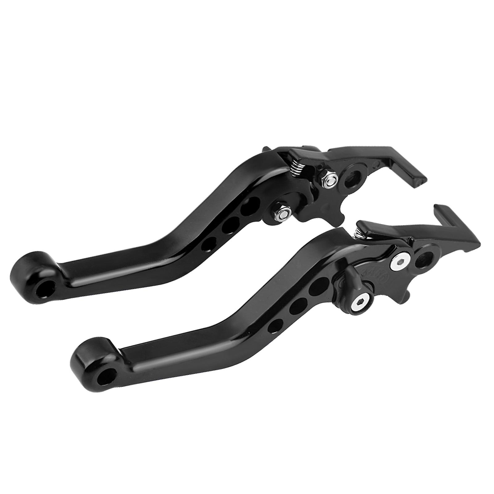 1 Pair Cnc Aluminum Motorcycle Scooter Modification Double Disc Brake Lever Black