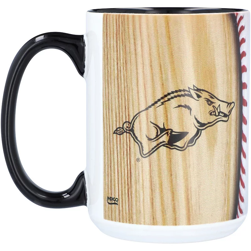 Arkansas Razorbacks 15oz. Baseball Mug