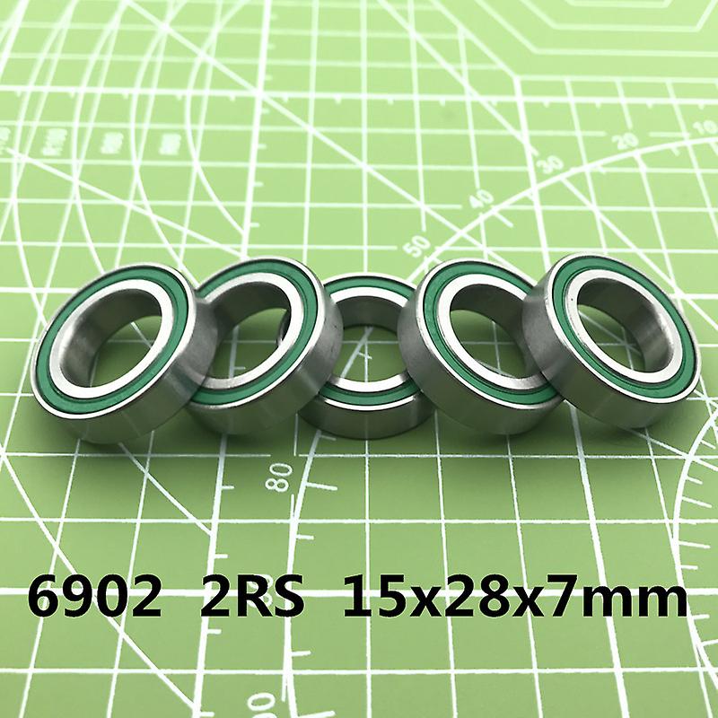 Limited Free Shipping 5pcs 6902-2rs Bearing Abec-3 15x28x7 Mm Metric Thin Section 6902 2rs Ball Bearings 6902rs 61902 Rs