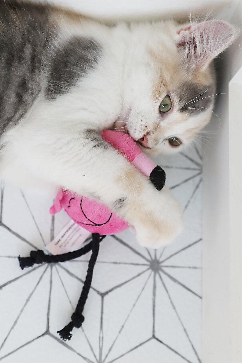 Mad Cat Flingin Flamingo Cat Toy