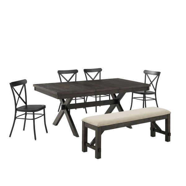 Hayden 6Pc Dining Set W/Camille Chairs