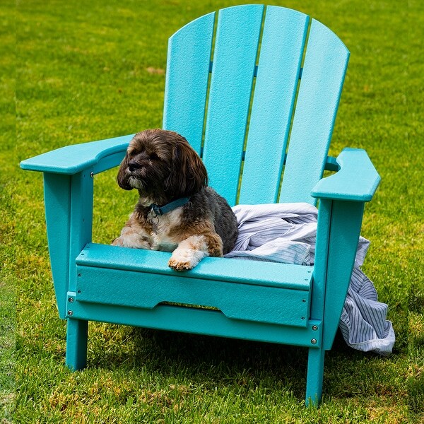 All Weather Folding Adirondack Chair，HDPE Recyclable Plastic