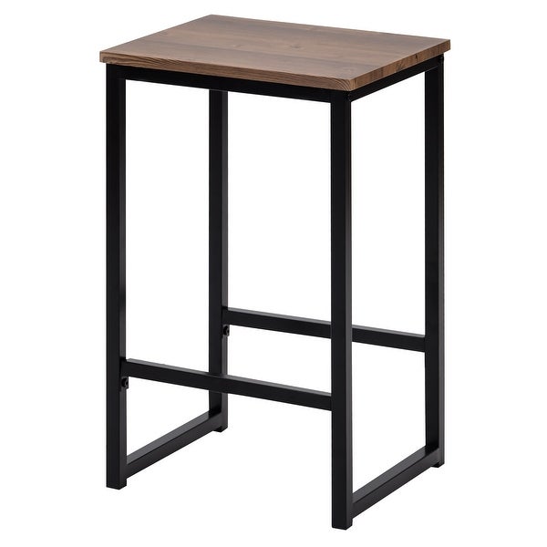 Nestfair 3-Piece Retro Pub Set with Countertop and Bar Stools