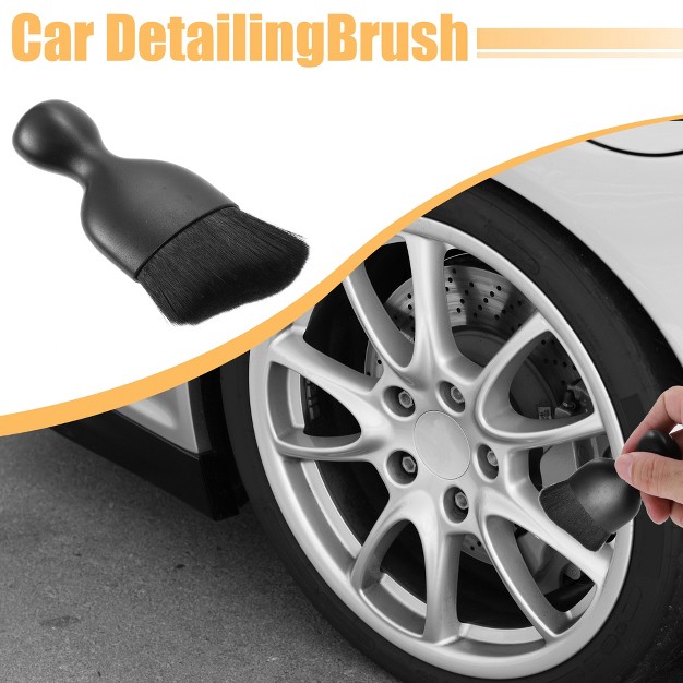 Unique Bargains Car Interior Soft Bristles Detailing Brush Dusting Tool Black 1 Pc