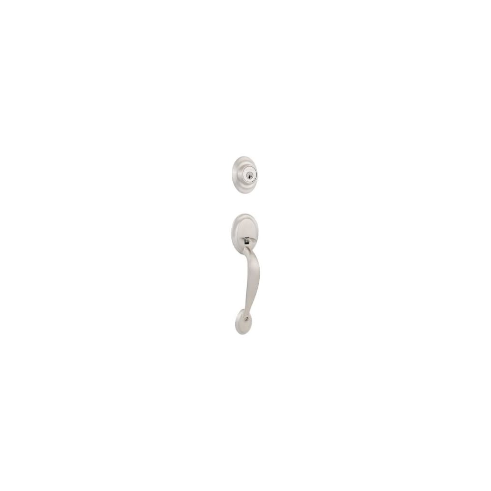 Satin Nickel Dakota Single Cylinder Handleset with Polo Knob