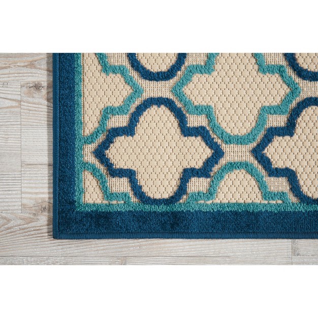 Nourison Aloha Moroccan Trellis Outdoor Area Rug