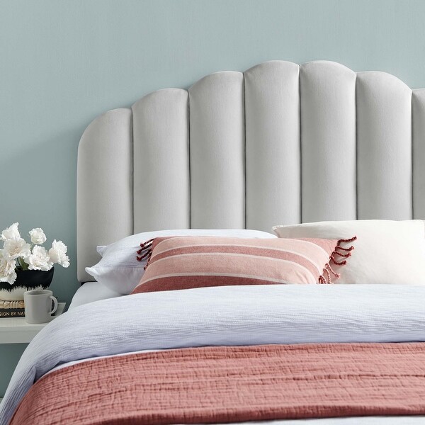 Veronique King/California King Performance Velvet Headboard - - 31640360