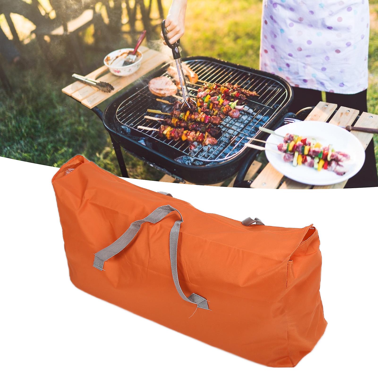 Bbq Tools Storage Bag，  Portable Grill Tool Carry Bag， Grill Storage Bag Oxford Cloth Portable Carrying Bag For Outdoor Picnic Family Gatherings