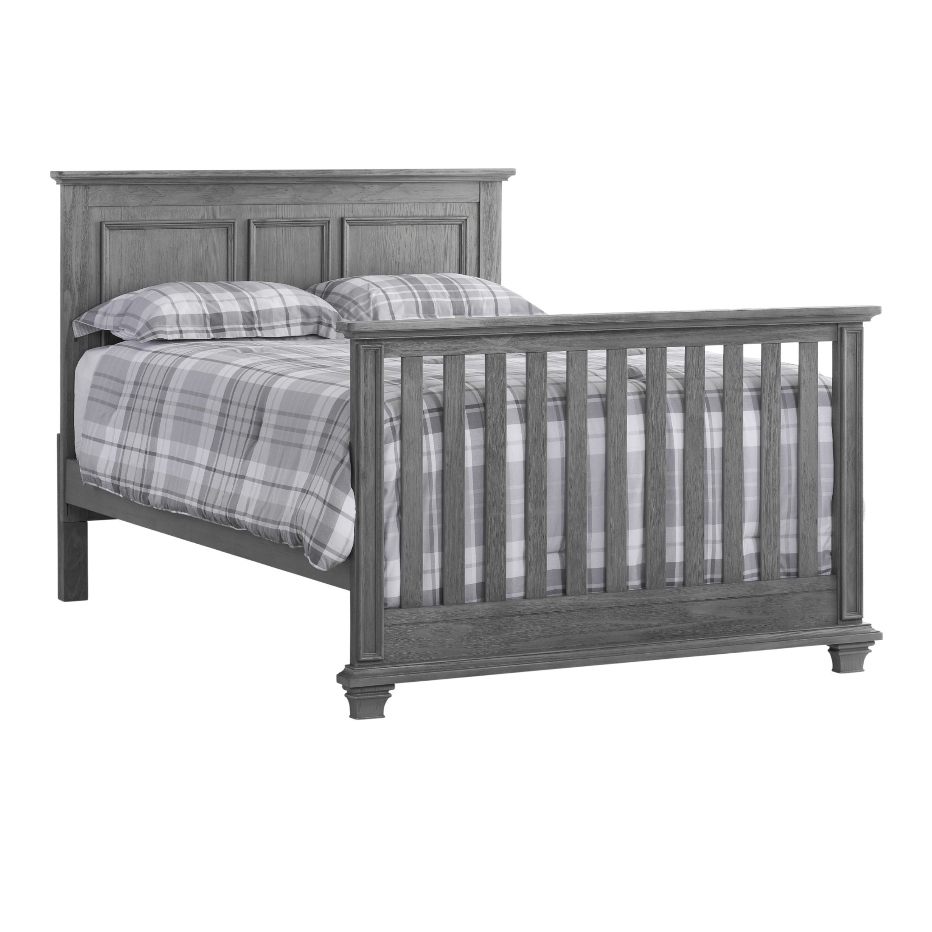 Oxford Baby Kenilworth 4-in-1 Convertible Crib, Graphite Gray, GREENGUARD Gold Certified, Wooden Crib