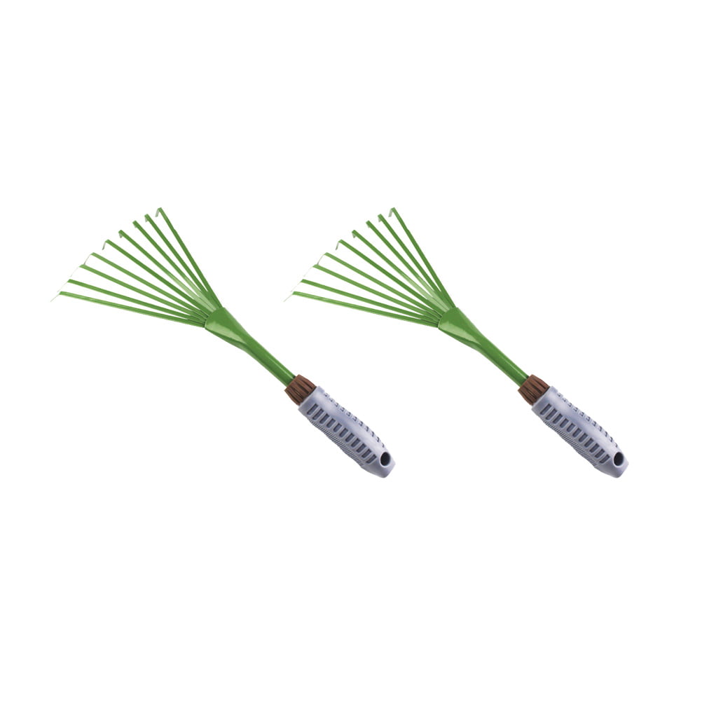 Hemoton Rake Garden Hand Grass Rakes Gardening Leaf Plowing Dead Lawn Cultivator Claw Leaves Landscaping