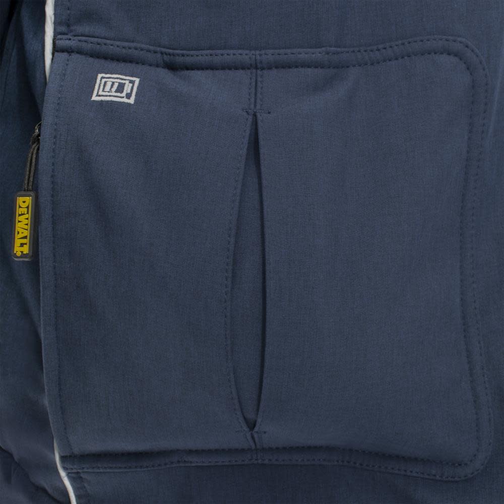 DEWALT Mens Heated Soft Shell Jacket Kit with Sherpa Lining Kitted Navy Medium ;