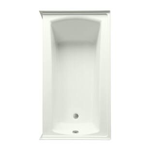 Aquatic Cooper 32 60 in. x 33 in. Acrylic Right Drain Rectangular Alcove Soaking Bathtub in Biscuit 826541917252