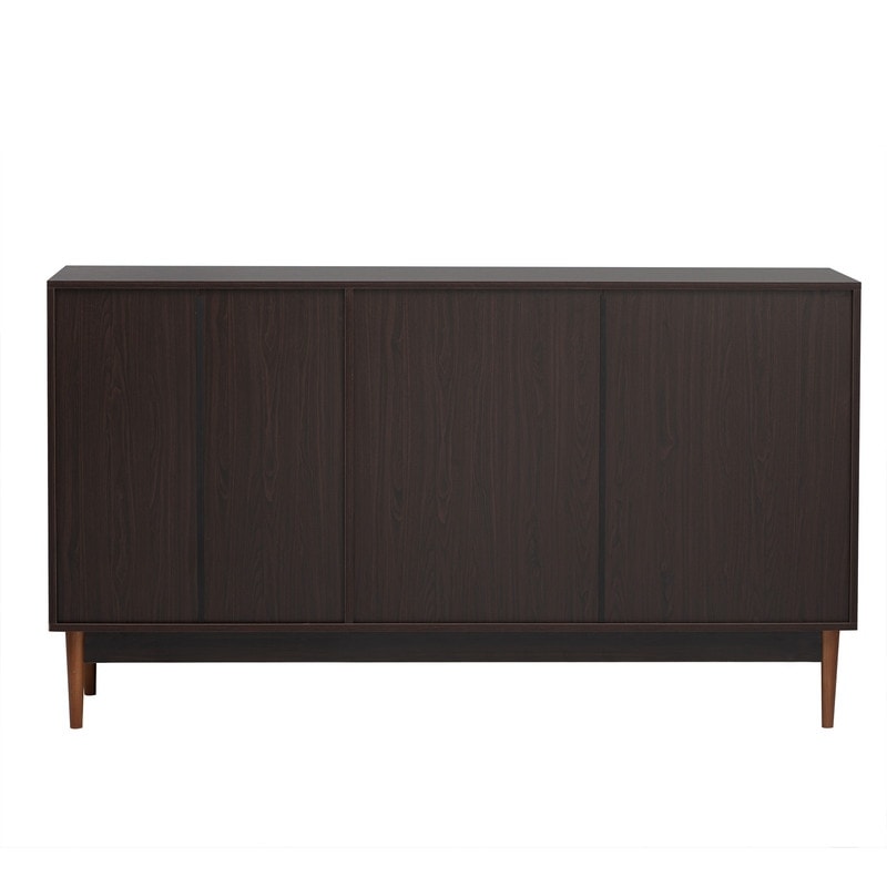 Modern Rattan Storage Sideboard Cabinet with Three Drawers