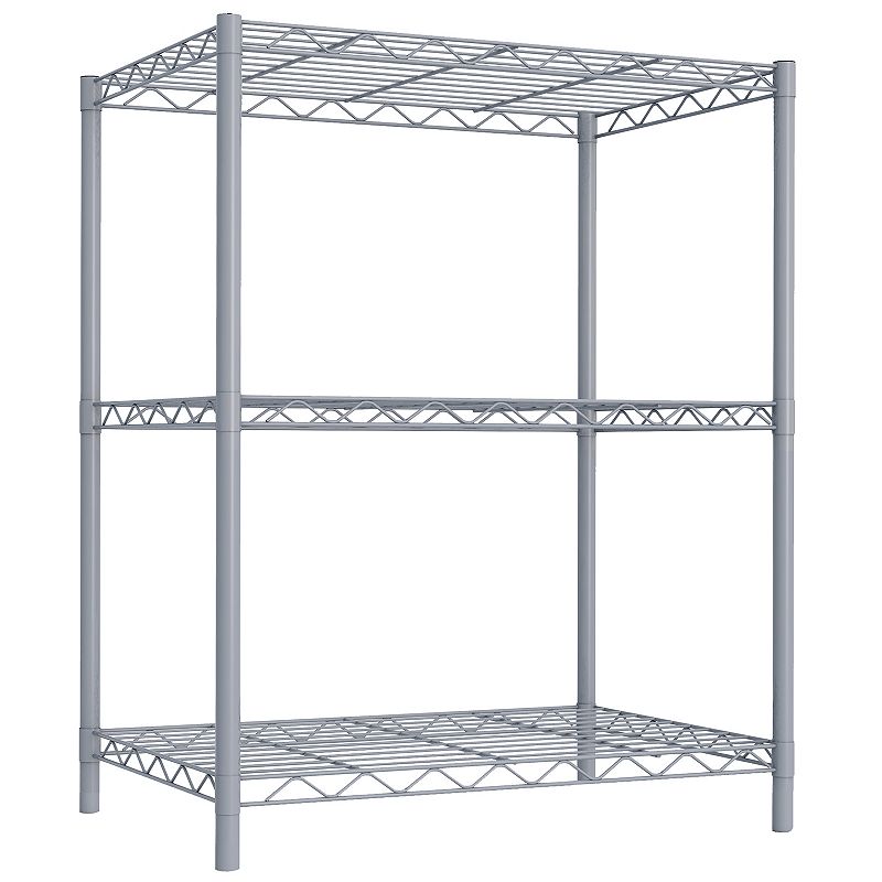 Home Basics 3-Tier Steel Wire Storage Shelf