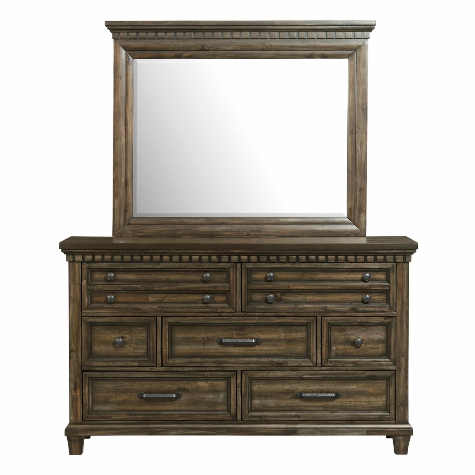 Picket House Furnishings Johnny 7-Drawer Dresser with Mirror Set