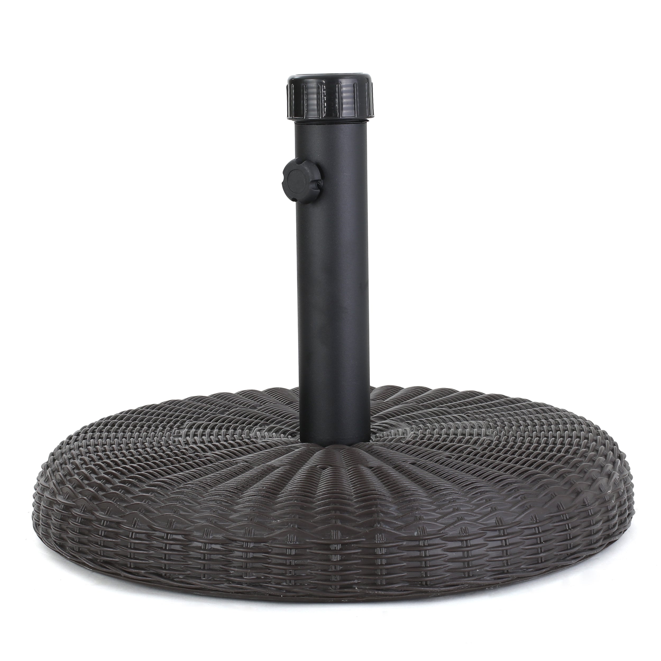 Belmont 45lbs Brown Resin and Iron Round Umbrella Base