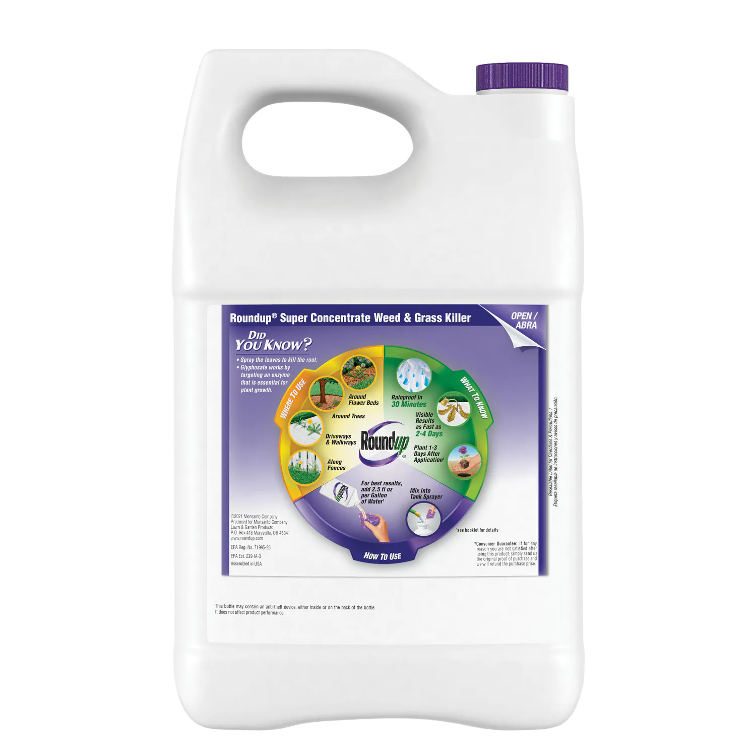 Roundup 5004210 Super 1-Gallon Concentrated Weed and Grass Killer