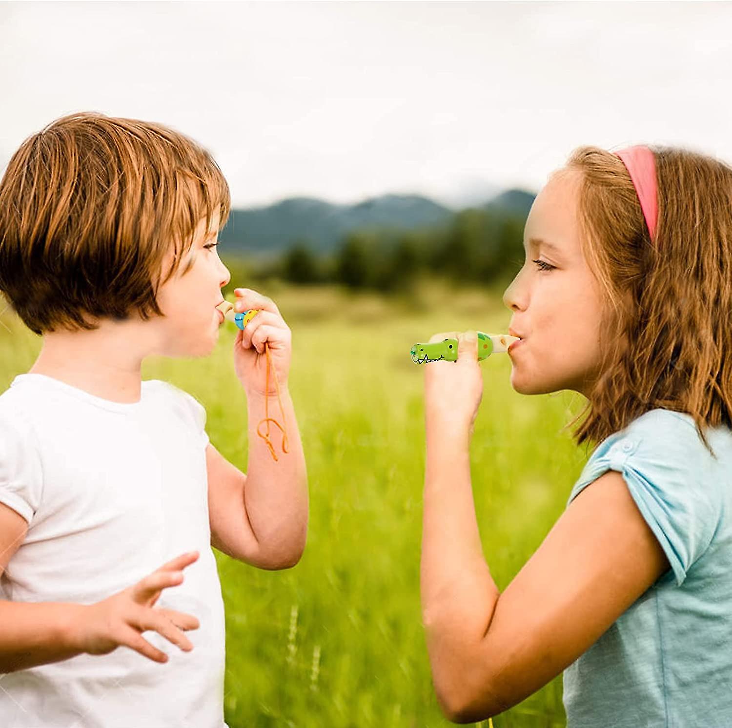 3 Pcs Animal Wooden Whistles For Kid Teenagers Child， Cute Adorable Wooden Whistle Music Instrument Developmental Educational Toys For Birthday Gift P