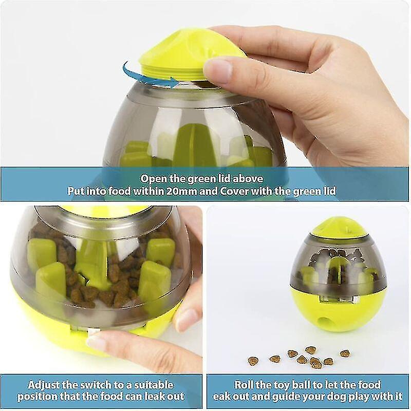 Dog Food Ball， Dog Food Dispenser Interactive Toy Treats Pet Slow Eating Ball Toy For Dogs Qucyy Gift