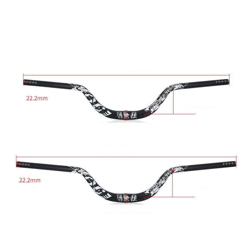 Swallow Shaped Mountain Bike Full Carbon Bicycle Handlebar 31.8*620 720mm Mtb Bike Parts Aluminum oy 7075 Cycling Handle Bar