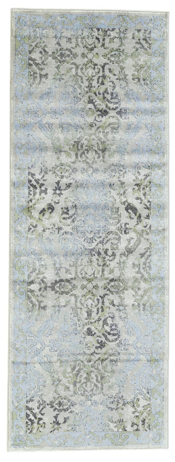 Alessandria Blue and Green Rug by BD Fine