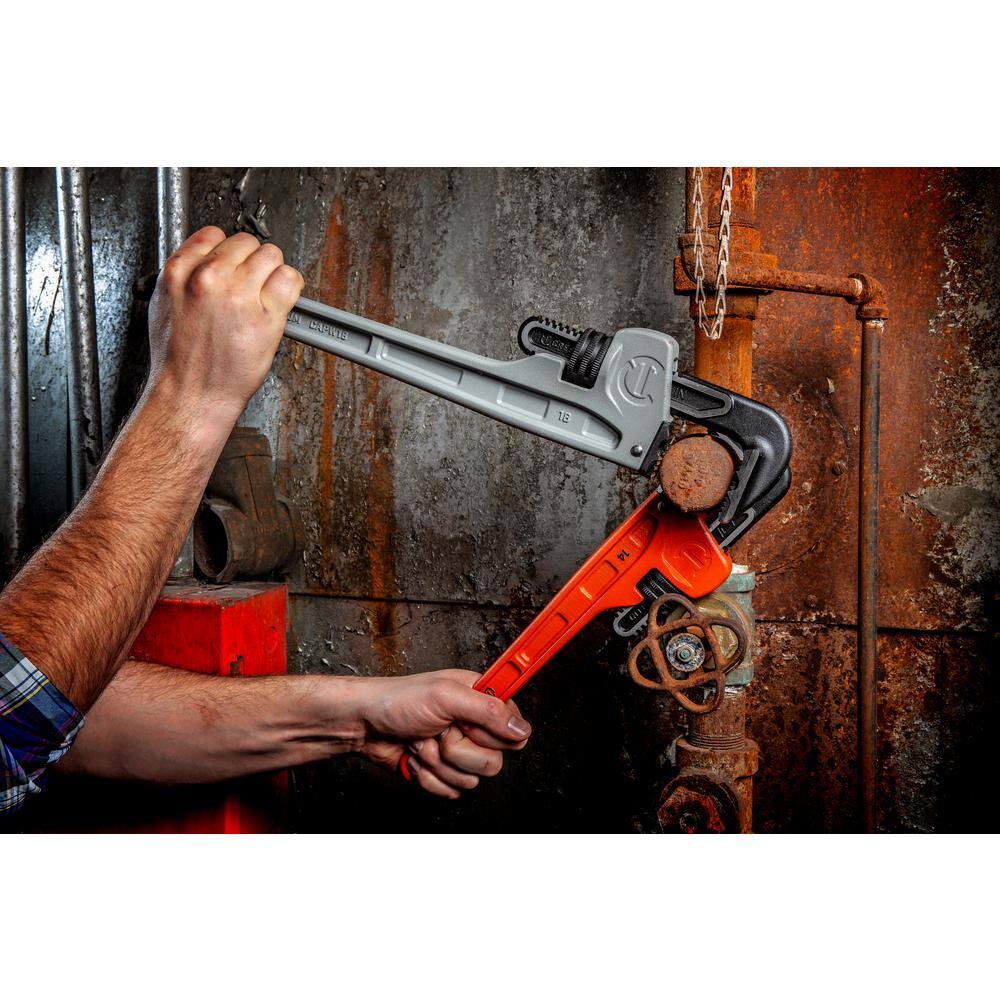 Crescent 14 in. Aluminum Long Handle Pipe Wrench CAPW14L