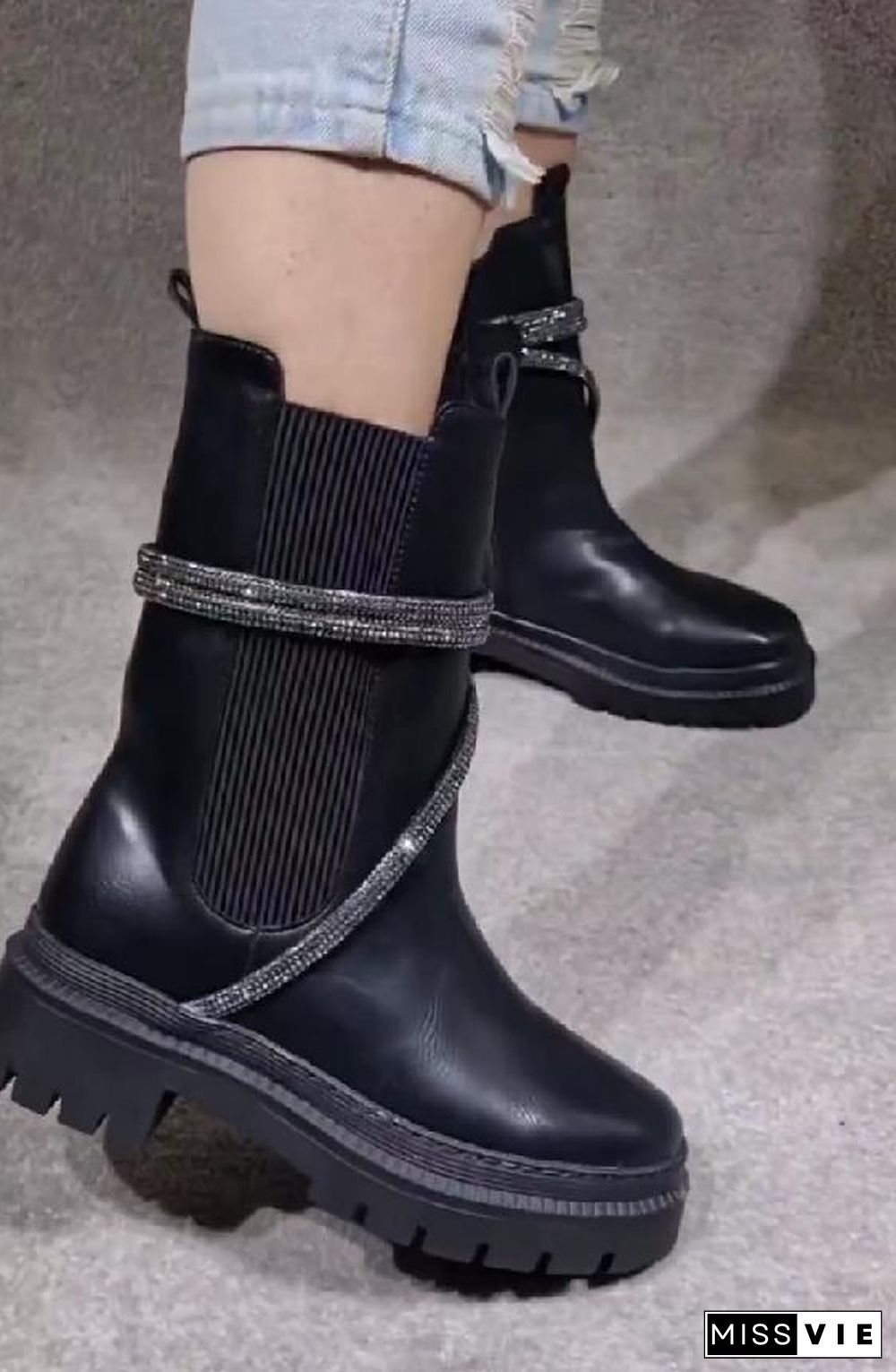 Diamond Chain Boots