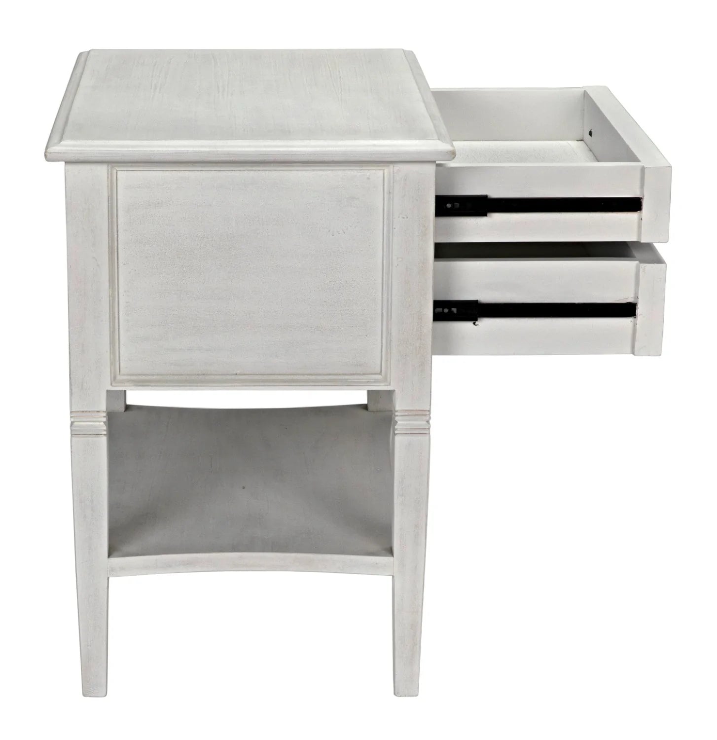 Oxford 2-Drawer Side Table Weathered